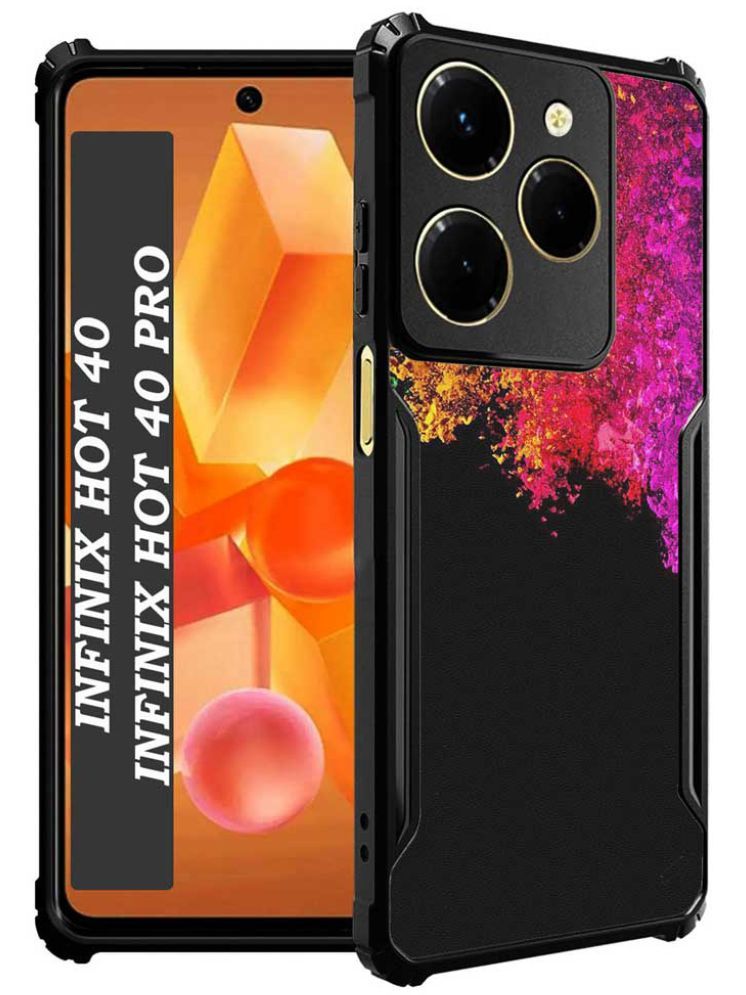     			COBERTA Multicolor Printed Back Cover Polycarbonate Compatible For Inifinix Hot 40 Pro ( Pack of 1 )