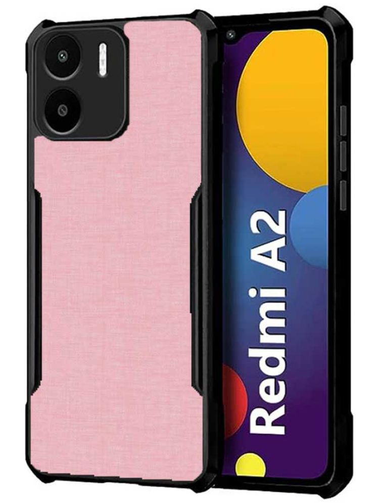     			COBERTA Pink Printed Back Cover Polycarbonate Compatible For Redmi A2 ( Pack of 1 )