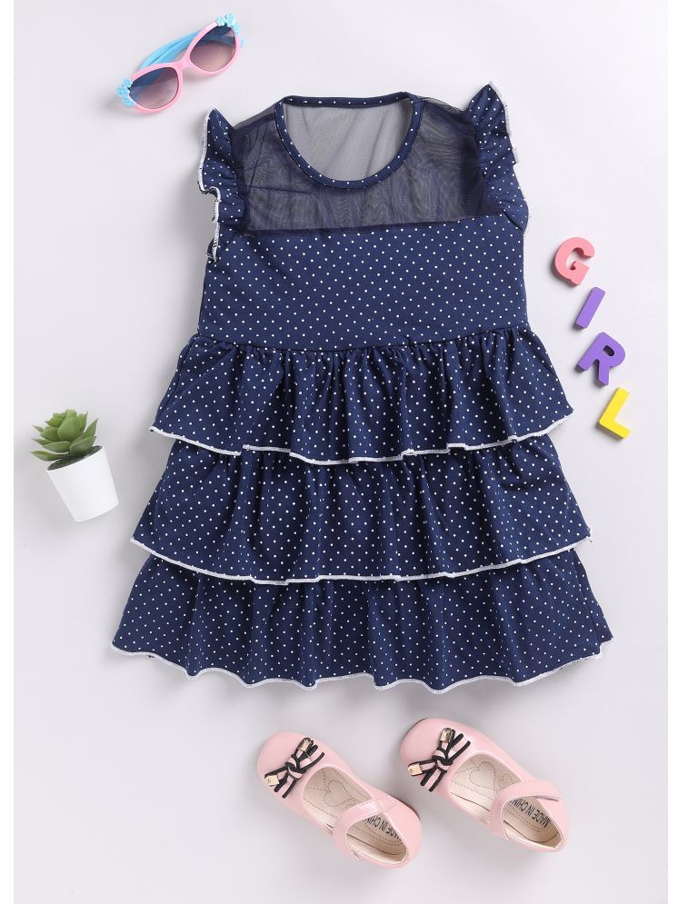     			MIMINO Pack of 1 Baby Girls Rayon Frock ( Navy )