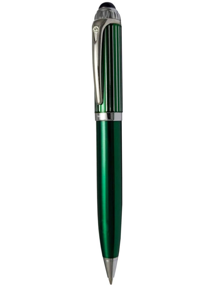     			UJJi Green Colour Thick Body Design Chrome Parts Metal Ball Pen