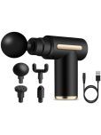 Vertical9 4 in 1 Cordless Powerful Black Battery Operated Massagers