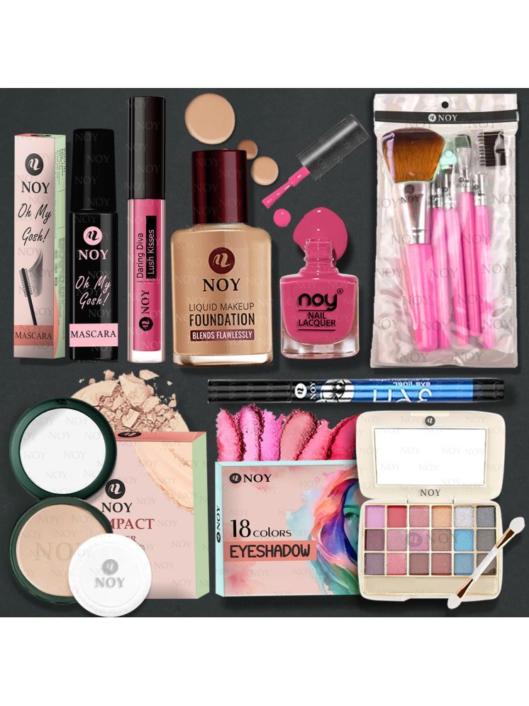     			NOY Makeup Kit ( Compact+Eyeshdadow+Brush+Foundation+Lipstick etc )