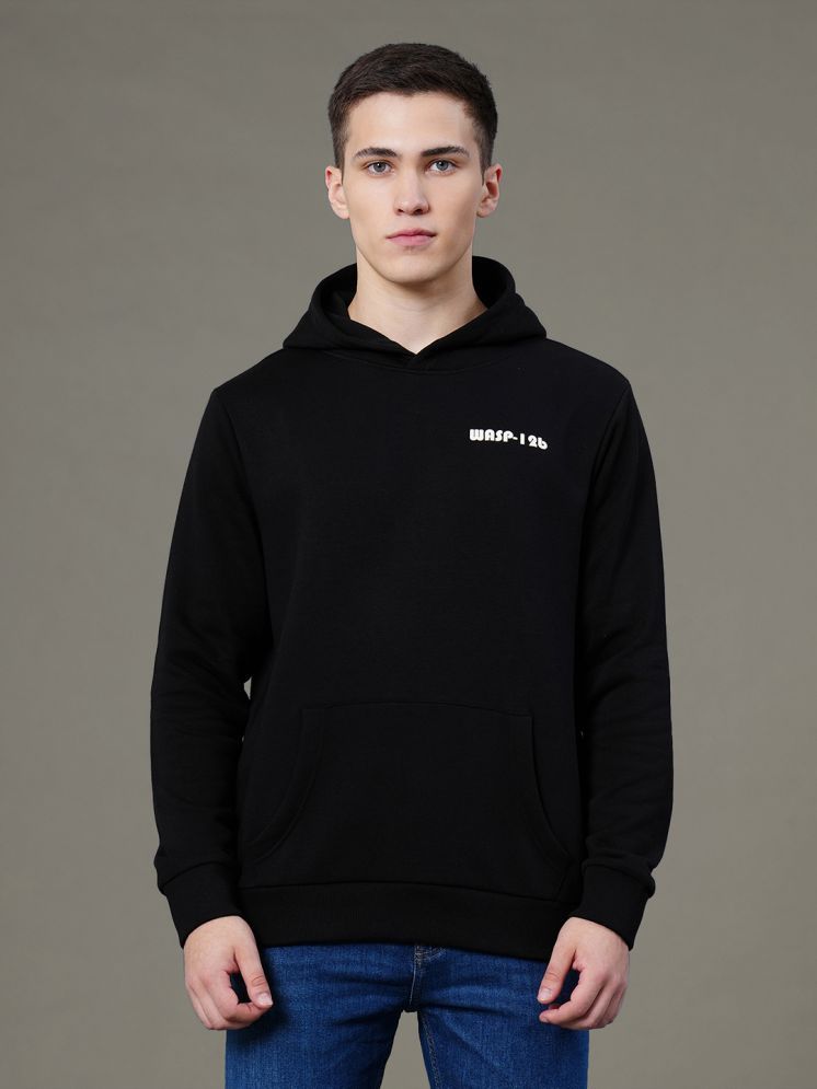     			Red Tape Cotton Blend Hooded Men's Sweatshirt - Black ( Pack of 1 )