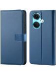 forego Blue Flip Cover Artificial Leather Compatible For Oneplus Nord CE 3 Lite 5G ( Pack of 1 )