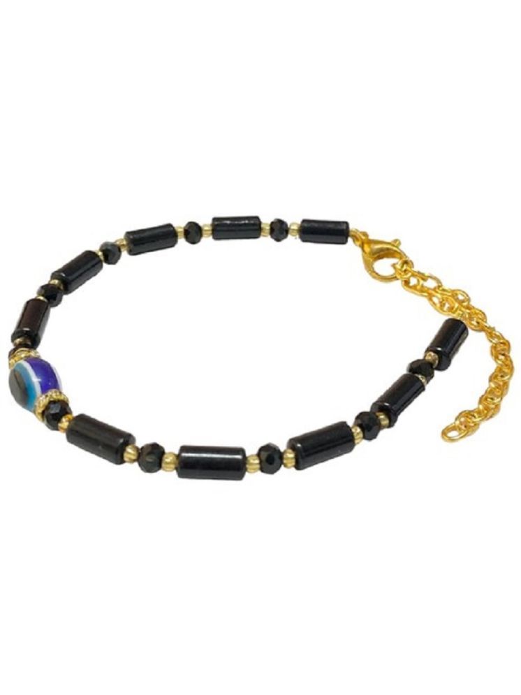     			AARTISAI Black Bracelet ( Pack of 1 )