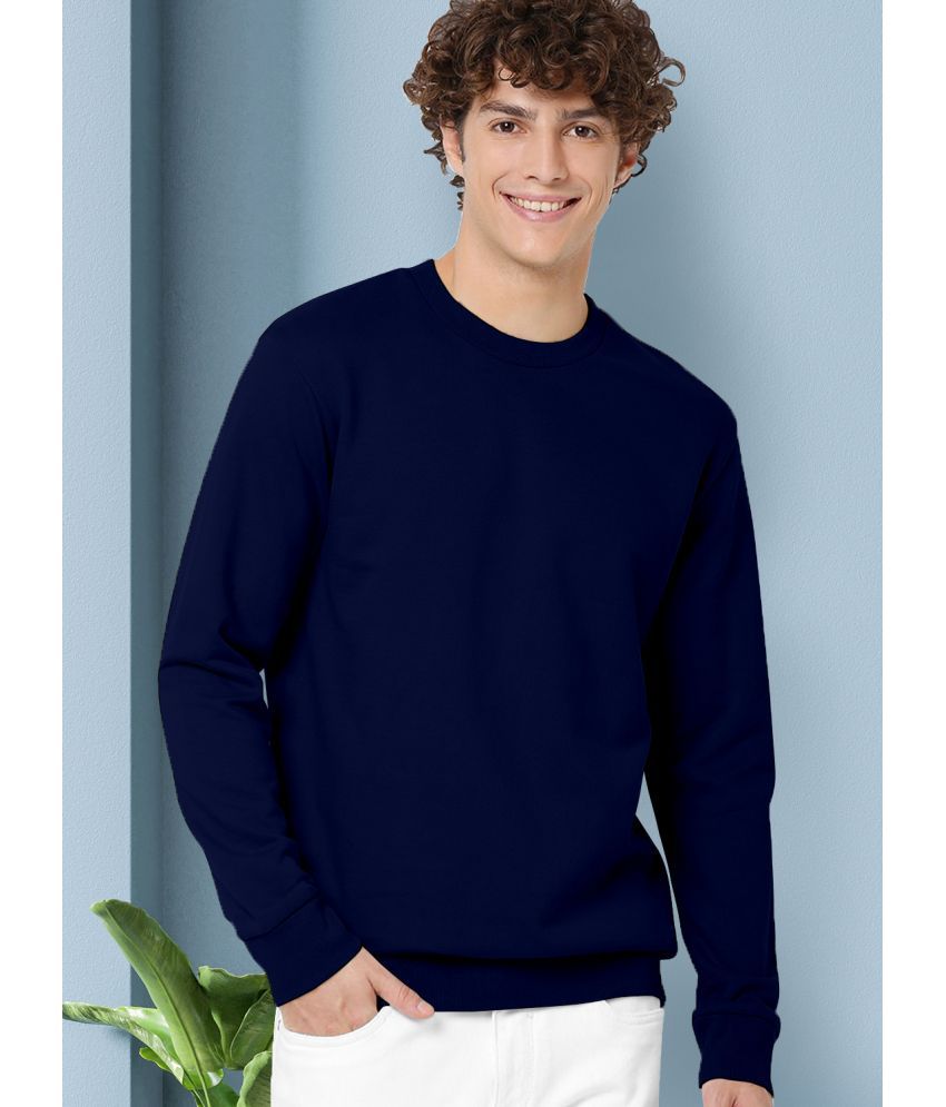     			AUSK Fleece Round Neck Men's Sweatshirt - Blue ( Pack of 1 )