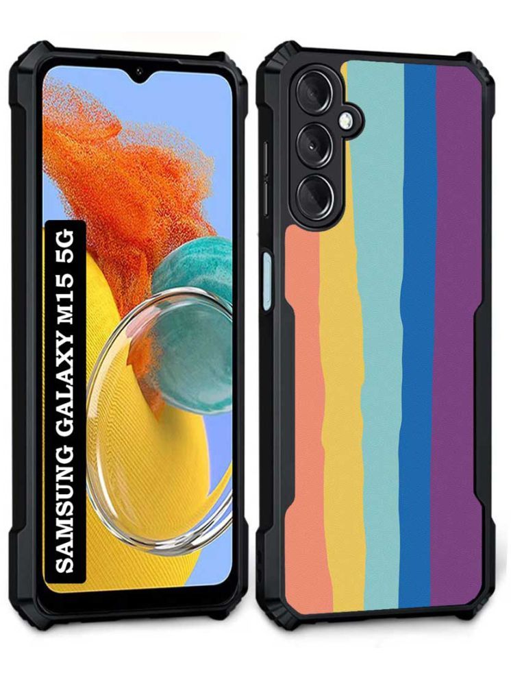     			COBERTA Multicolor Printed Back Cover Polycarbonate Compatible For Samsung Galaxy M15 5G ( Pack of 1 )