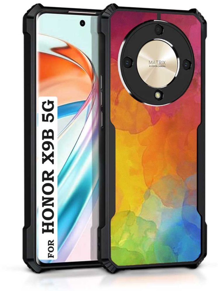     			COBERTA Multicolor Printed Back Cover Polycarbonate Compatible For Honor X9B 5G ( Pack of 1 )