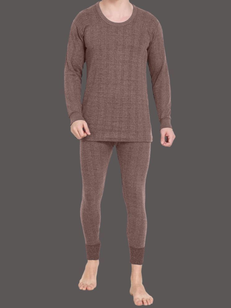     			Paryag Woollen Men's Thermal Sets ( Brown )