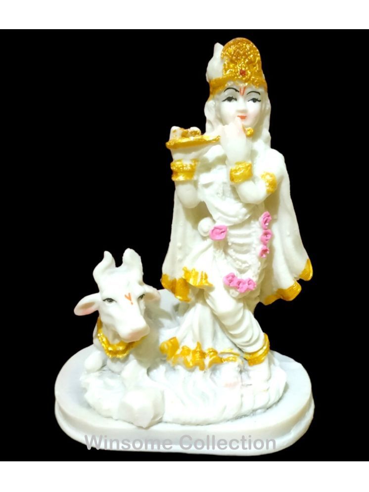     			WINSOME COLLECTION Polyresin Lord Krishna Idol ( 17 cm )