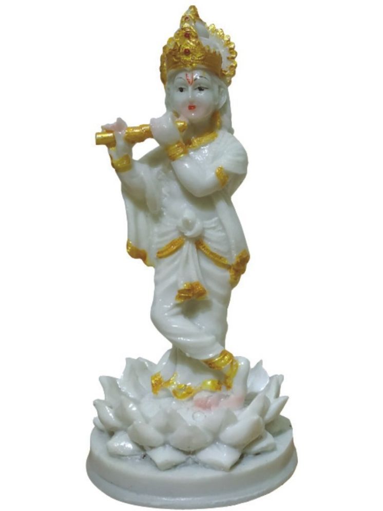     			WINSOME COLLECTION Polyresin Lord Krishna Idol ( 9 cm )