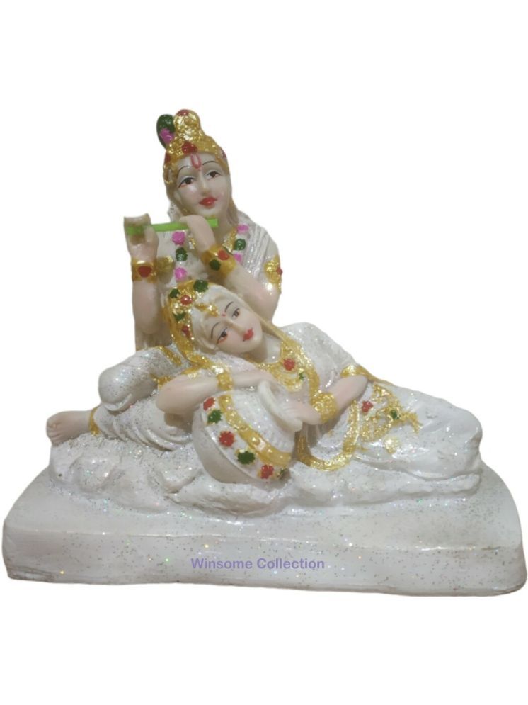     			WINSOME COLLECTION Polyresin Radha Krishna Idol ( 17 cm )