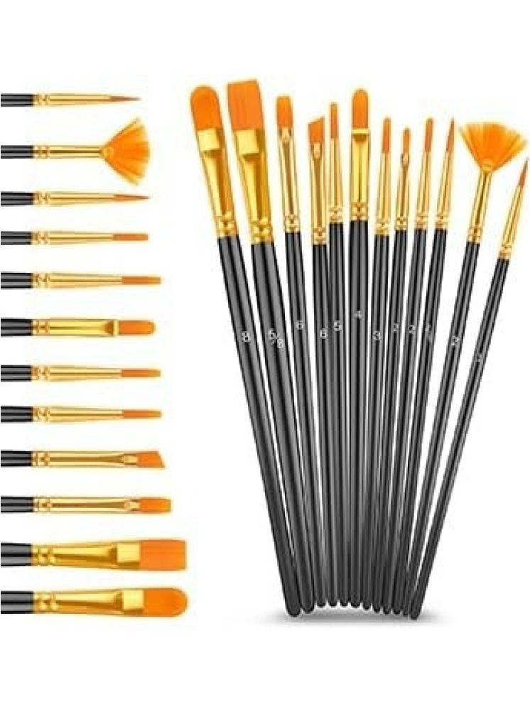     			Eclet Craft Painting Brushes Set of 12 Professional Round Pointed Tip Nylon Hair Artist Acrylic Paint Brush for Acrylic/Watercolor/Oil Painting.29