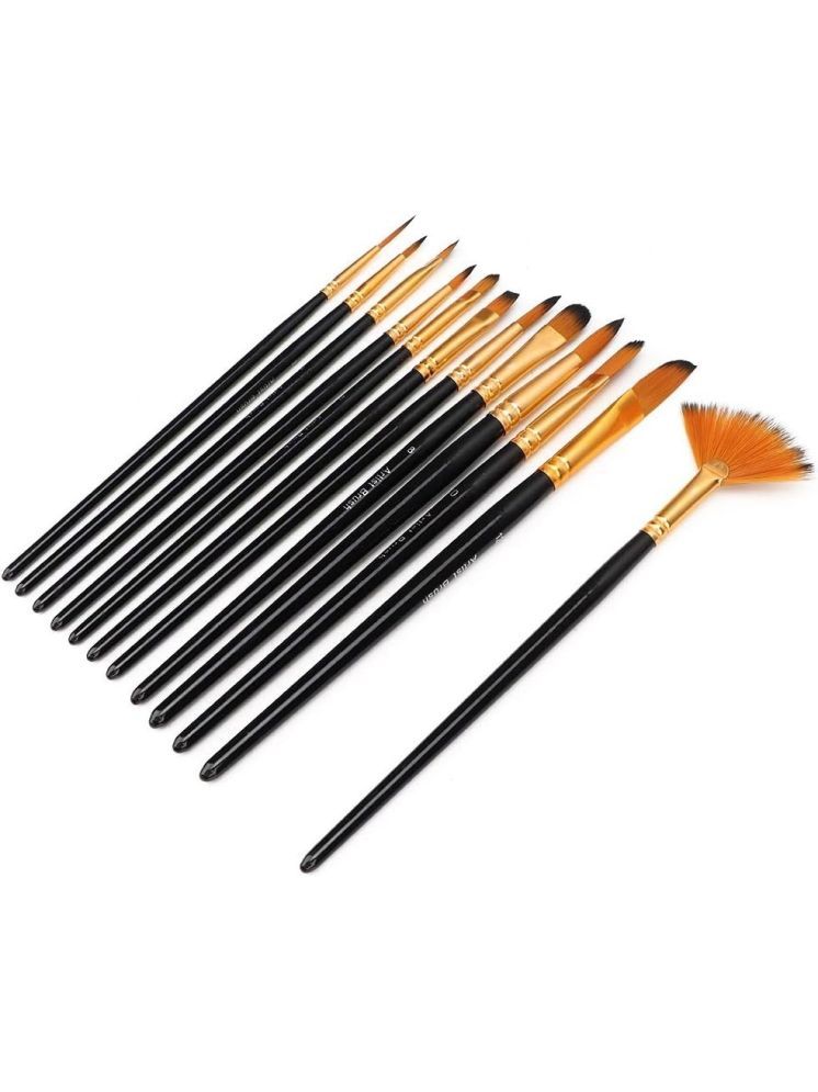     			Eclet Craft Painting Brushes Set of 12 Professional Round Pointed Tip Nylon Hair Artist Acrylic Paint Brush for Acrylic/Watercolor/Oil Painting.20