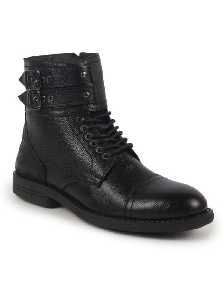     			Fausto Black Men's Casual Boots