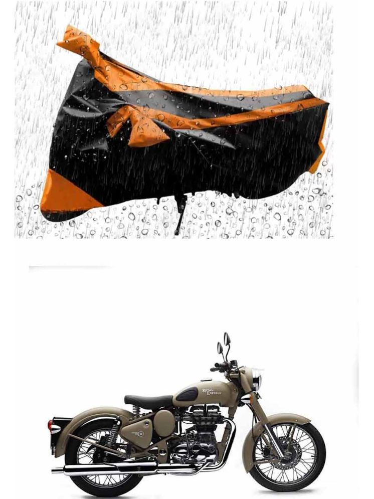     			JVG Bike Body Cover for Royal Enfield Bullet 500 ( Pack of 1 ) , Orange