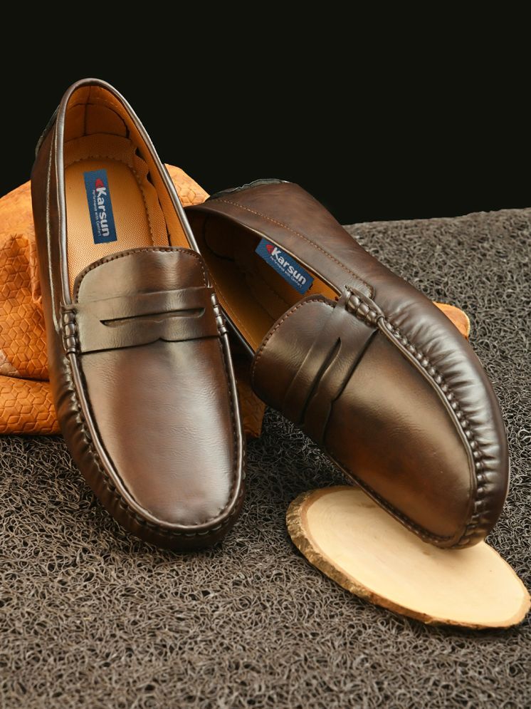     			Karsun Brown Men's Slip on