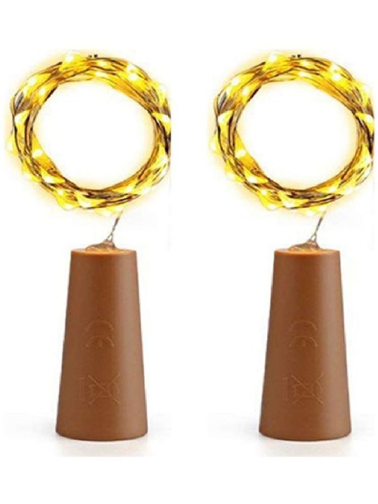     			SPARKWORLD Gold 3M Cork light ( Pack of 2 )