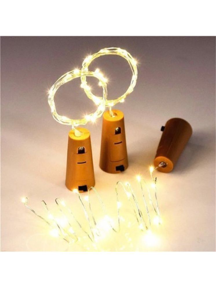     			SPARKWORLD Yellow 3M Cork light ( Pack of 3 )