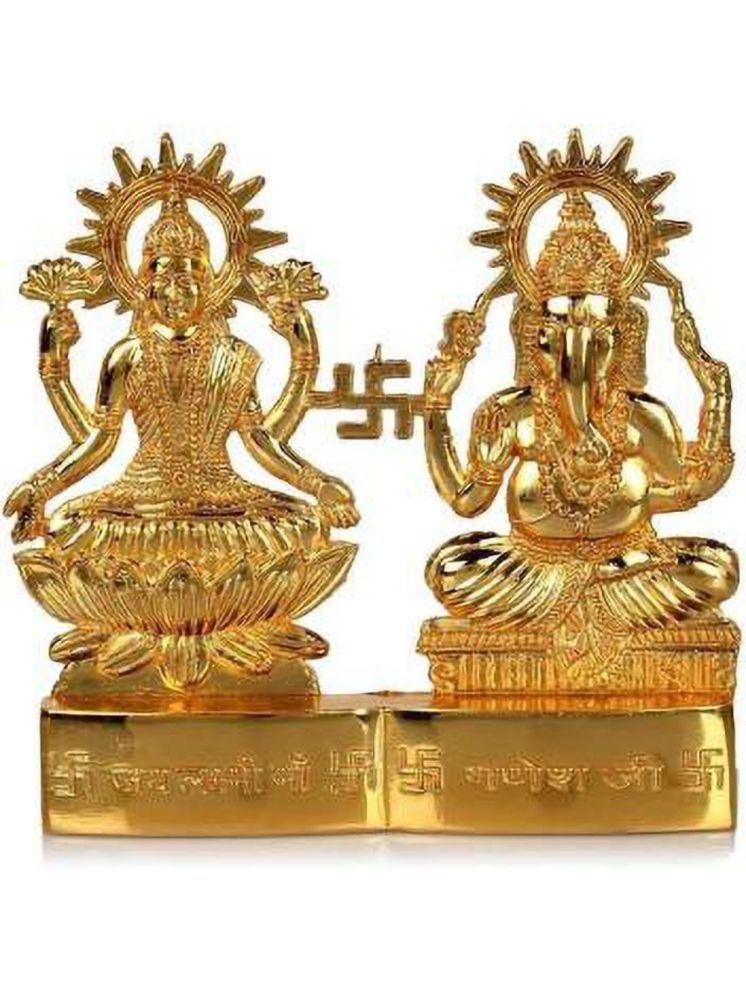     			Shri Astha Vinayak Brass Laxmi Ganesh Idol ( 5 cm )