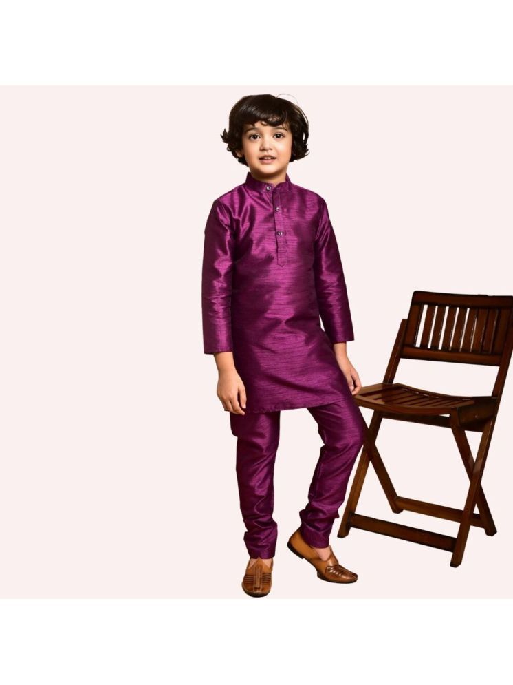     			roundfeet Purple Silk Boys ( Pack of 1 )