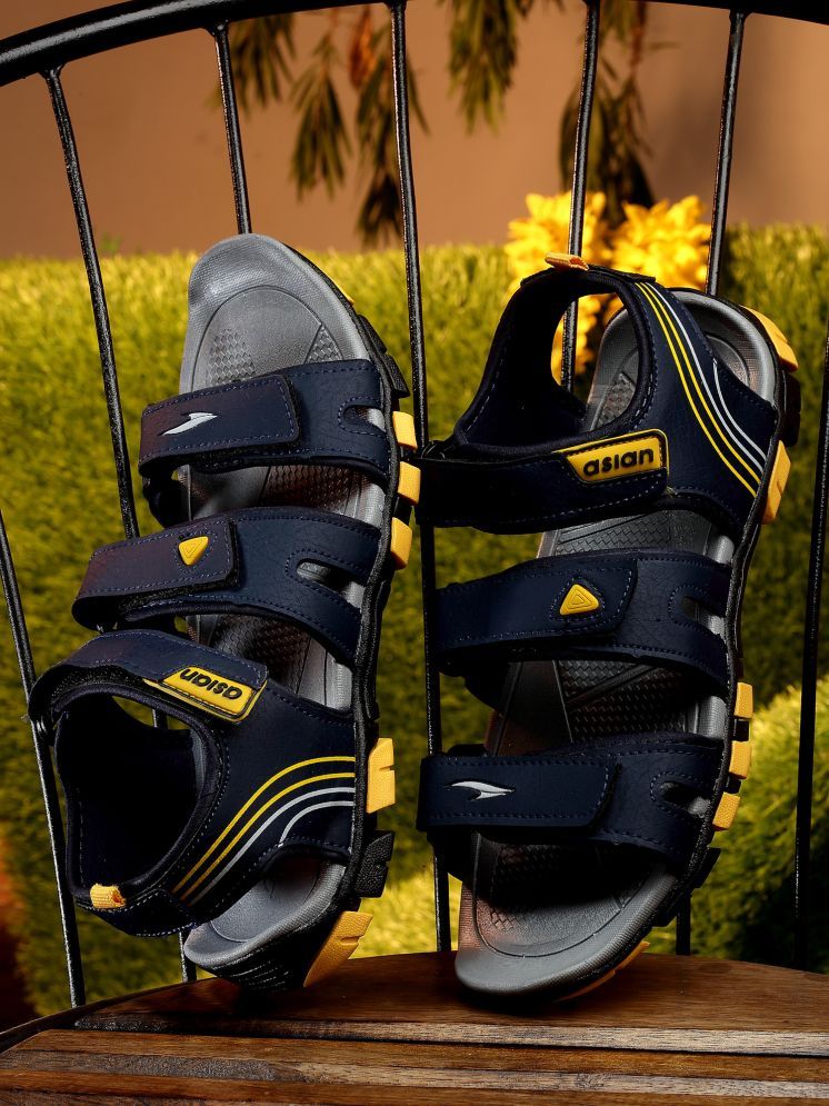     			ASIAN - Navy Men's Floater Sandals