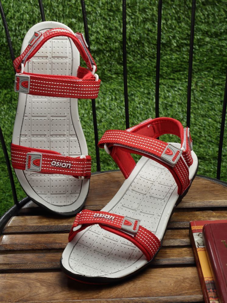     			ASIAN - Red Men's Floater Sandals