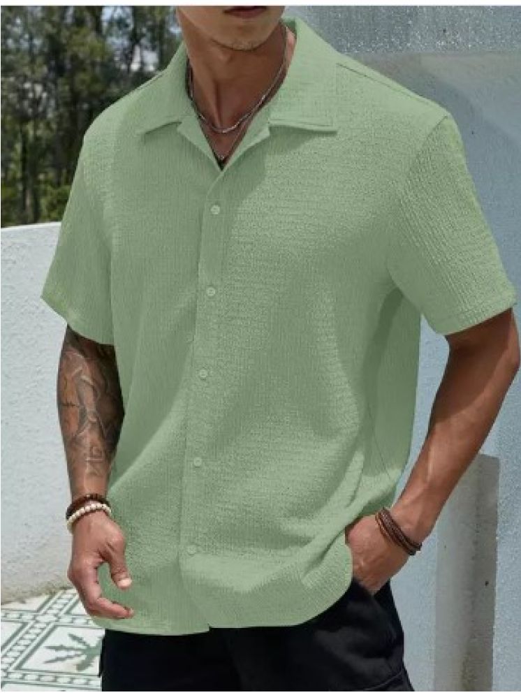     			Filose Polyester Regular Fit Solids Half Sleeves Men's Casual Shirt - Green ( Pack of 1 )