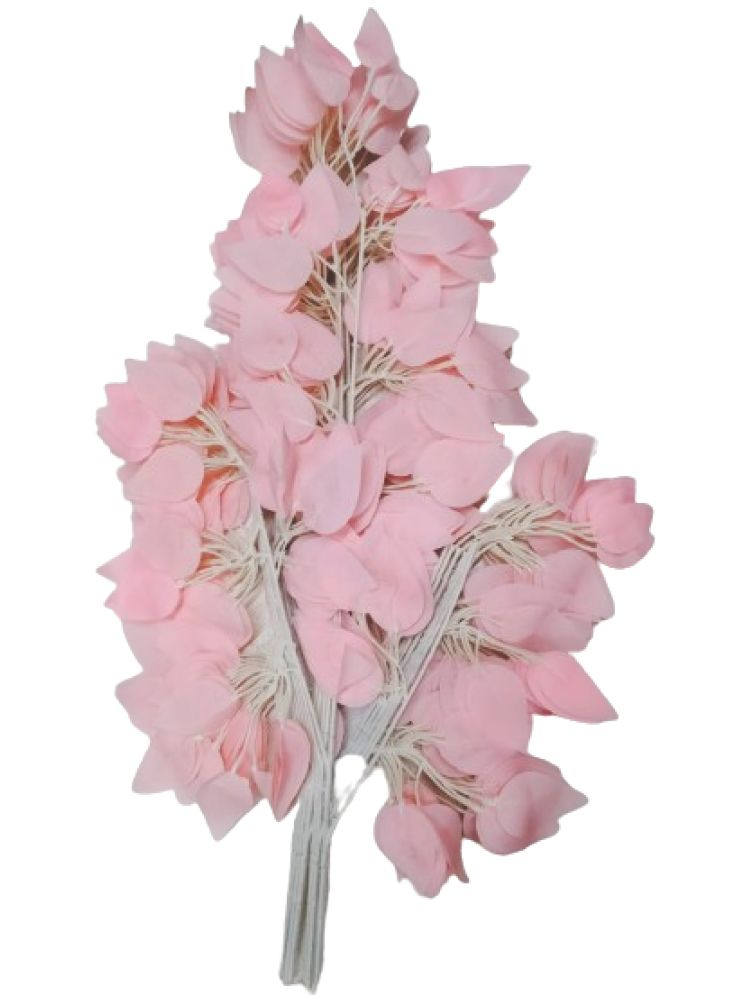     			Green plant indoor - Pink Wild Artificial Flowers Bunch ( Pack of 12 )