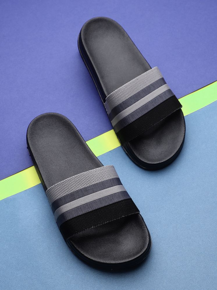     			KAPANI Grey Men's Slide Flip flop