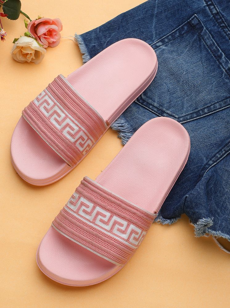     			KAPANI Pink Women's Slide Flip flop