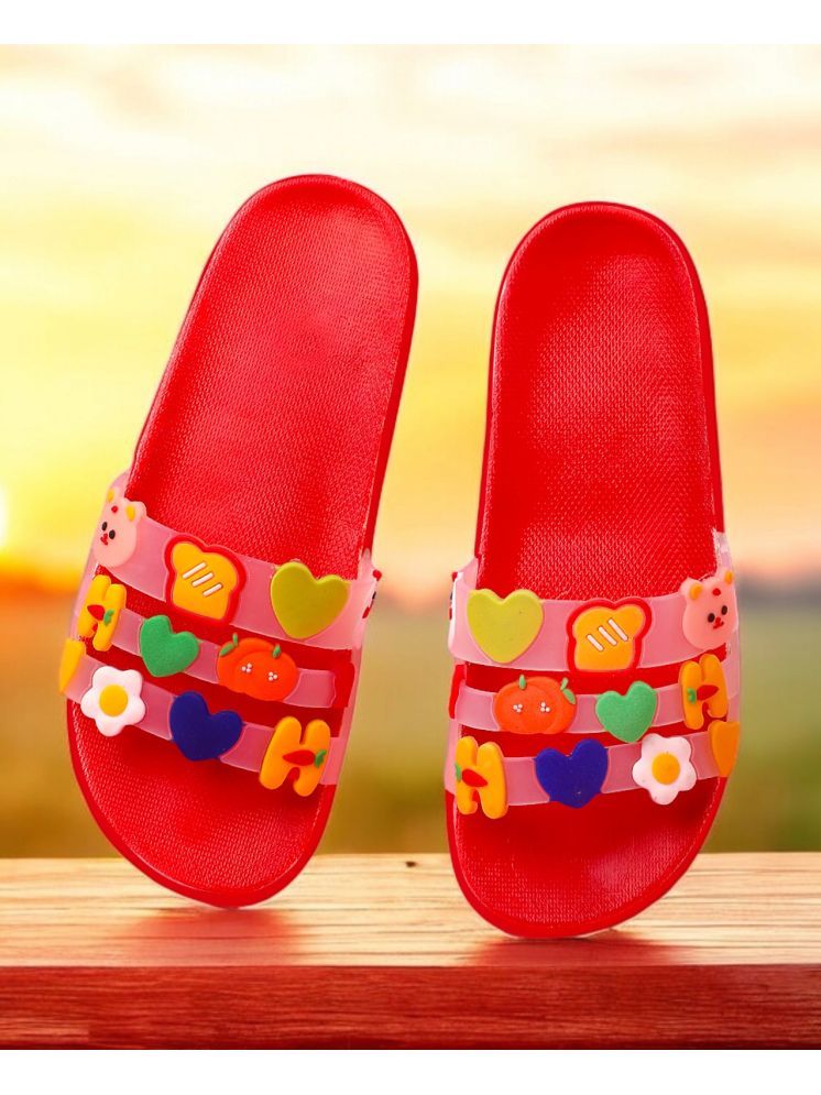     			KAPANI Red Women's Slide Flip flop