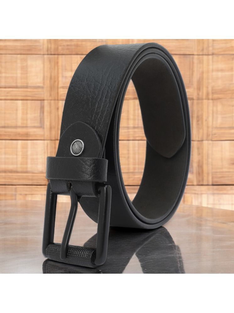     			SUNSHOPPING - Black 100% Leather Men's Formal Belt ( Pack of 1 )