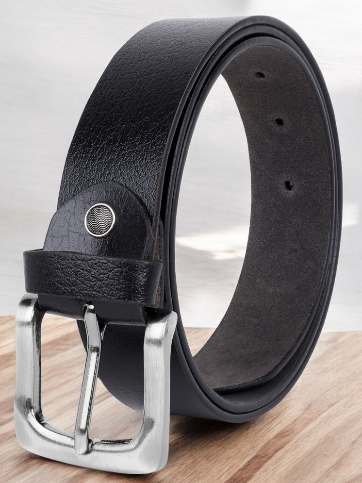     			SUNSHOPPING - Black 100% Leather Men's Formal Belt ( Pack of 1 )