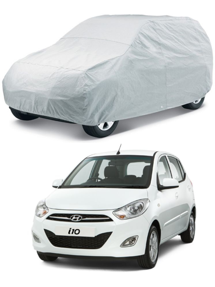     			CARNEST Car Body Cover for Hyundai i10 [2007-2010] Without Mirror Pocket ( Pack of 1 ) , Silver