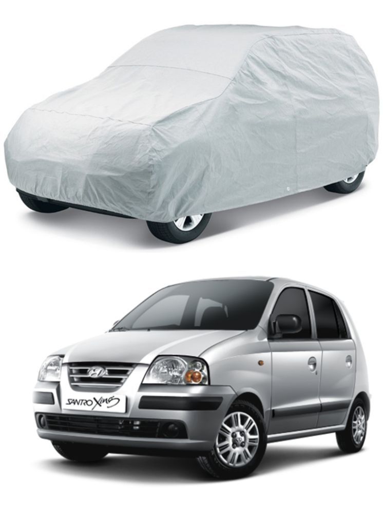     			CARNEST Car Body Cover for Hyundai Santro Xing Without Mirror Pocket ( Pack of 1 ) , Silver