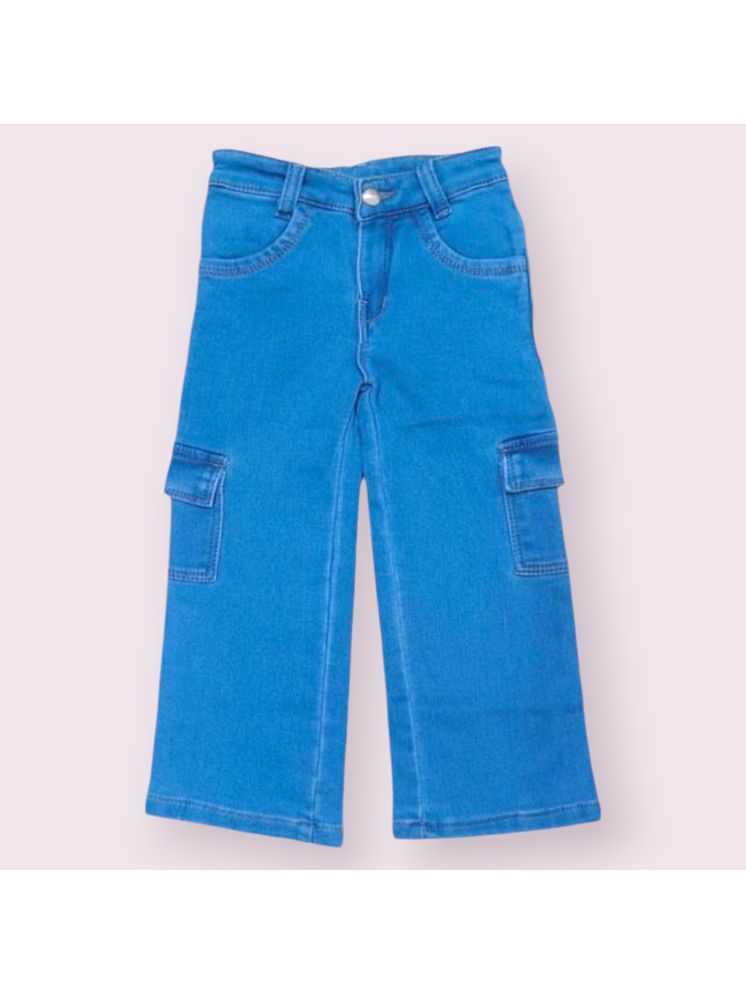     			ICONIC ME- Kids Girls Premium Six Pocket Denim Jeans