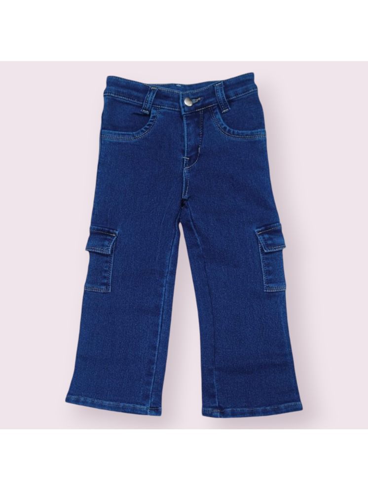     			ICONIC ME- Kids Girls Premium Six Pocket Denim Jeans