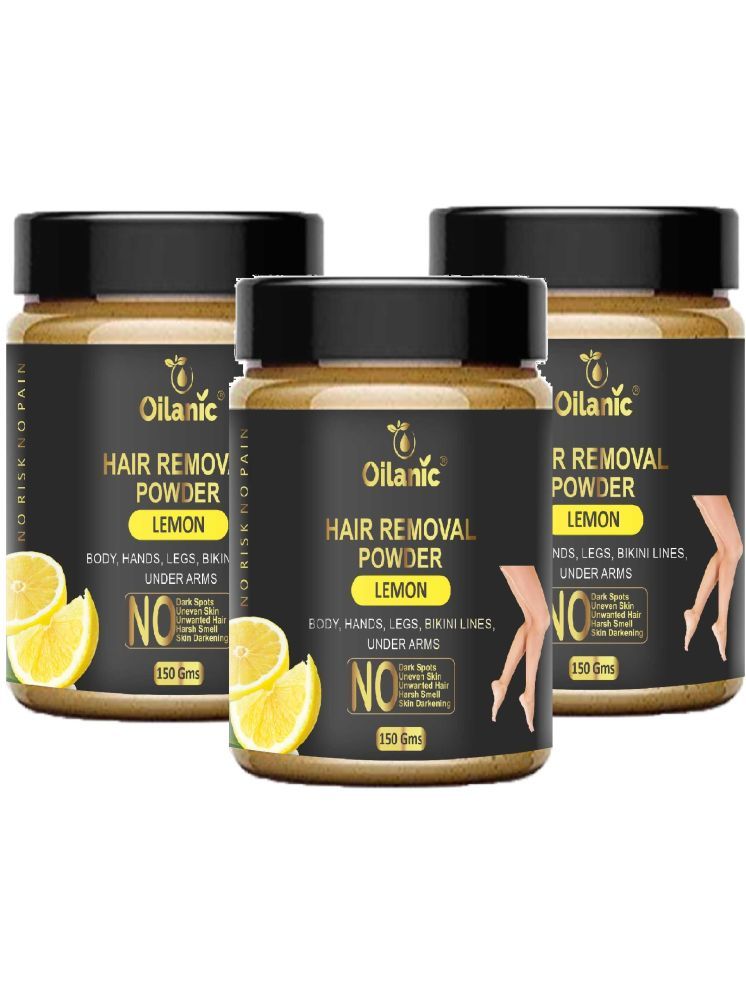     			Oilanic Natural Hair Removal Powder for Men & Women 150 ( Pack of 3 )