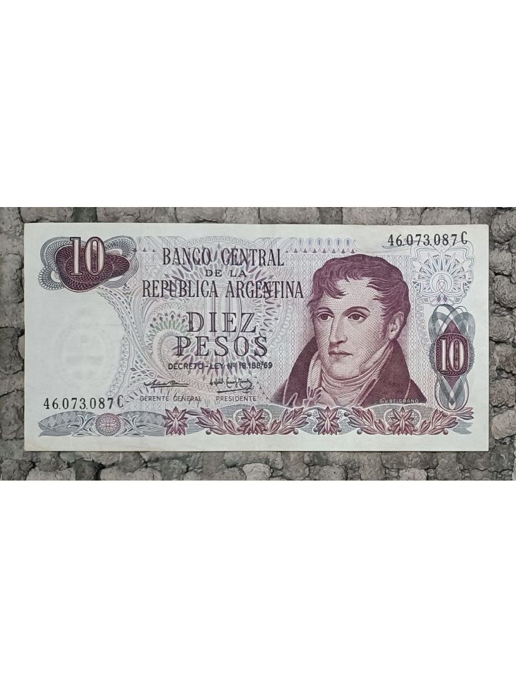     			RARE AND OLD ISSUE ARGENTINA 10 PESOS NT IN NEW CONDITION