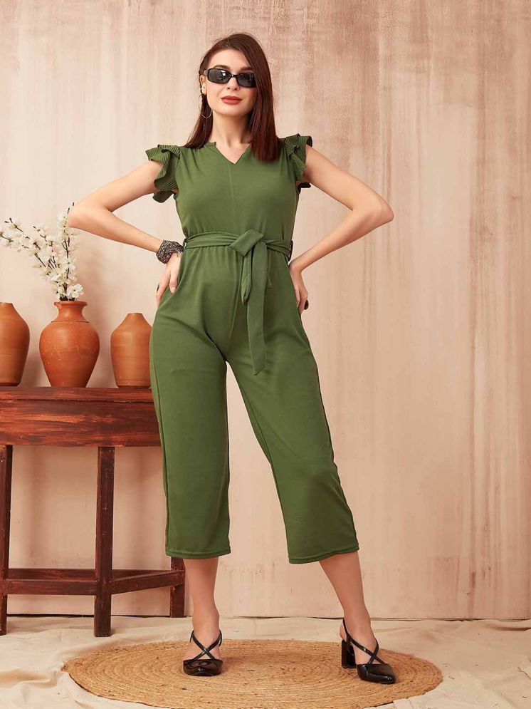     			TRENDSATTIRE Green Polyester Regular Fit Women's Jumpsuit ( Pack of 1 )