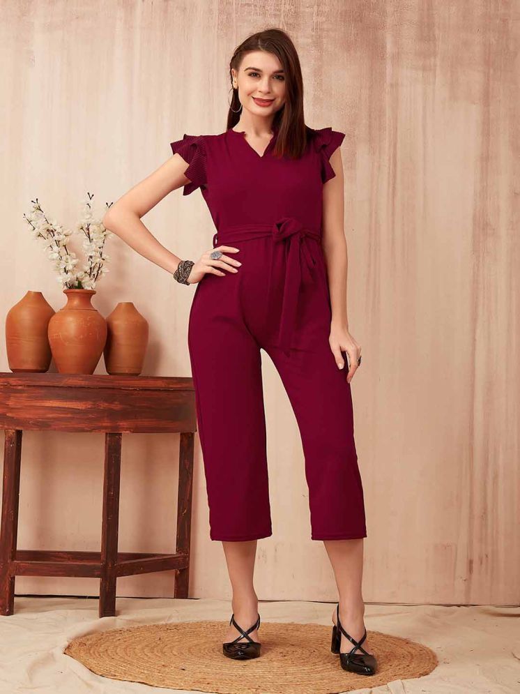     			TRENDSATTIRE Red Polyester Regular Fit Women's Jumpsuit ( Pack of 1 )