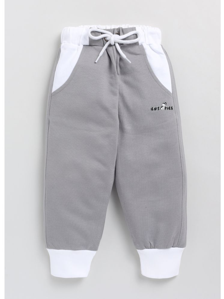     			CUTOPIES Pack of 1 Boys Cotton Trackpant ( Light Grey )