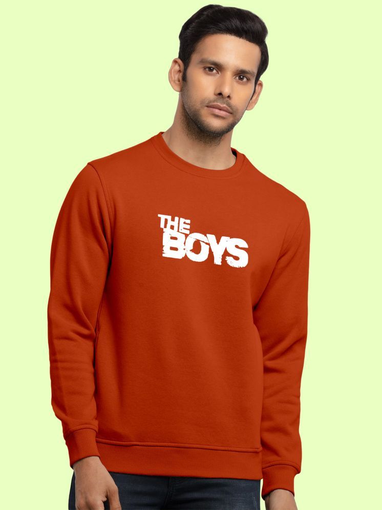     			FTX Fleece Round Neck Men's Sweatshirt - Orange ( Pack of 1 )