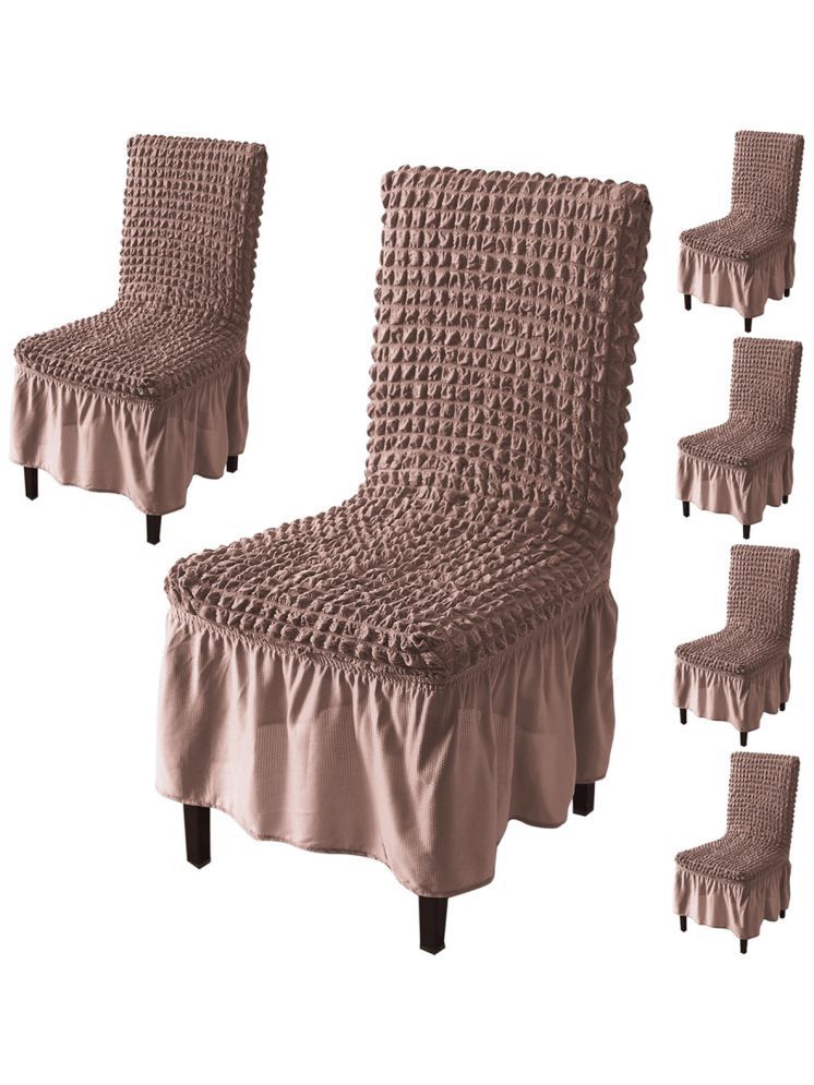     			HOKIPO 1 Seater Polyester Chair Cover ( Pack of 6 )