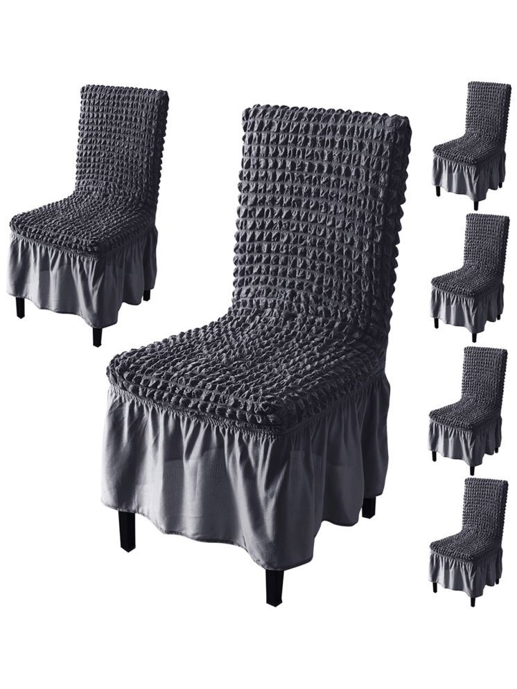     			HOKIPO 1 Seater Polyester Chair Cover ( Pack of 6 )