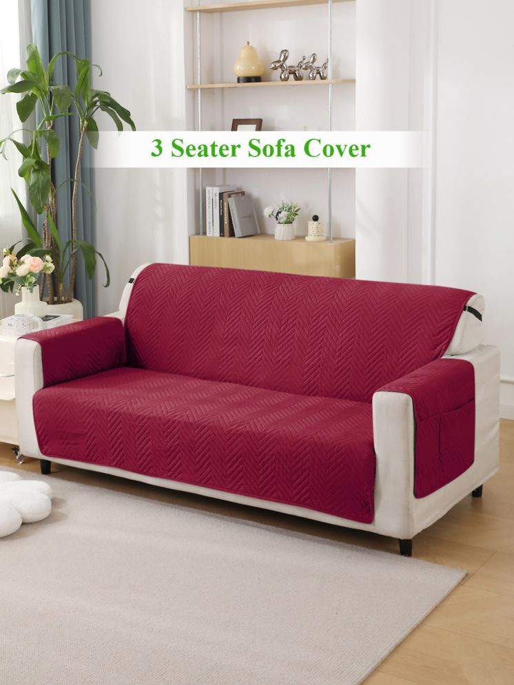     			HOKIPO 3 Seater Polyester Sofa Cover ( Pack of 1 )