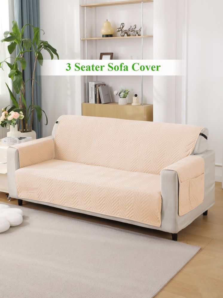     			HOKIPO 3 Seater Polyester Sofa Cover ( Pack of 1 )