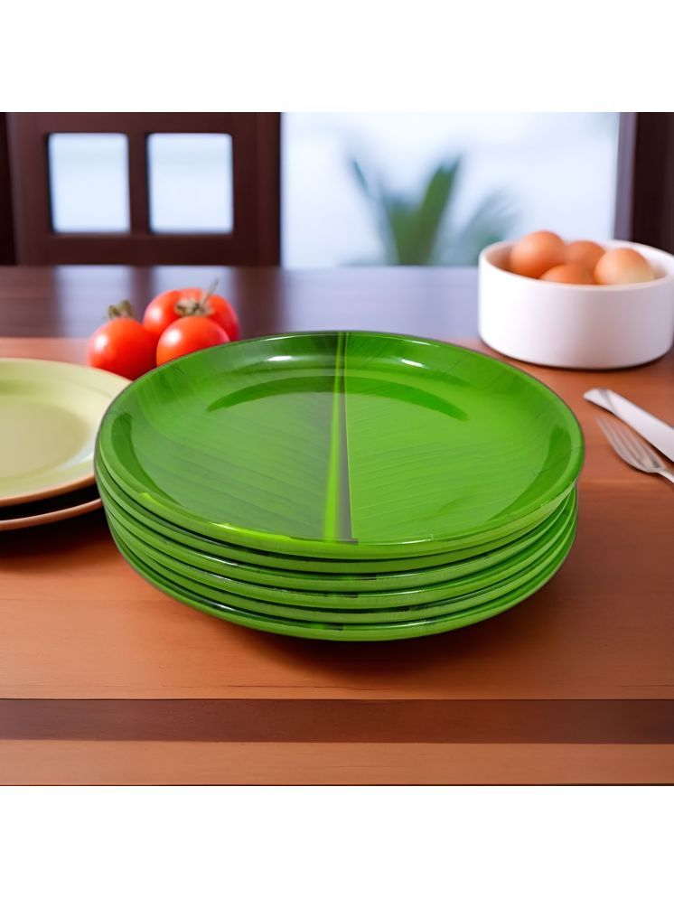     			Inpro 6 Pcs Melamine Dark Green Half Plate