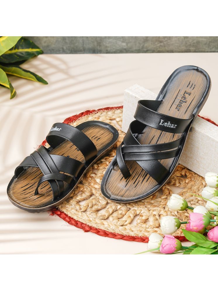     			Lehar - Black Men's Sandals